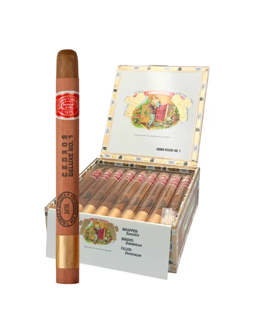 romeo-y-julieta-1875-cedro-deluxe-no-1-open-box-with-single.webp