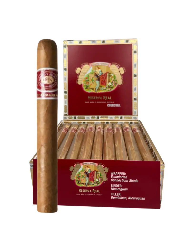 romeo-y-julieta-reserva-real-churchill-open-box-with-single.webp