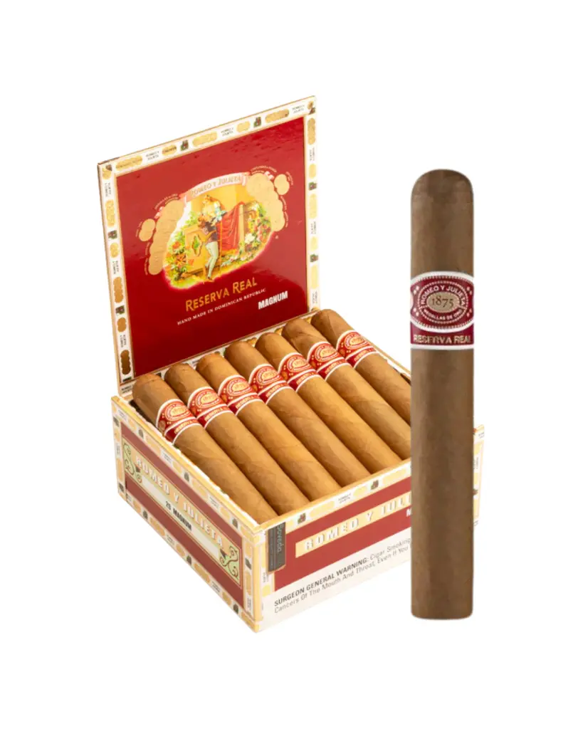 romeo-y-julieta-reserva-real-magnum-box-open-with-cigar.webp