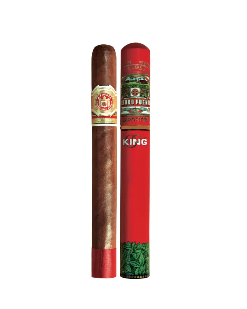 arturo-fuente-chateau-rosado-sungrown-king-t-cigar-and-tube-standing.webp