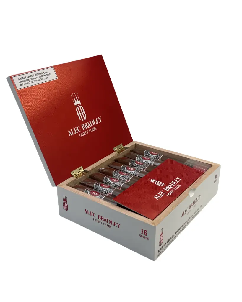 alec-bradley-thirty-years-gordo-box-open-with-cigars.webp